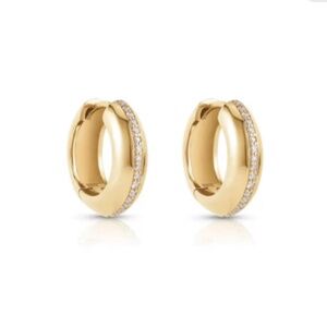 18k Gold Chunky Gold Hoop Earrings
